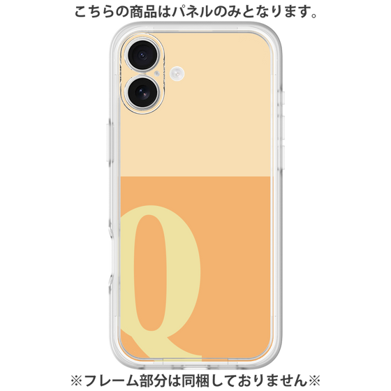 プレミアムパネル［ オリジナル - initial two tone - Q orange ］