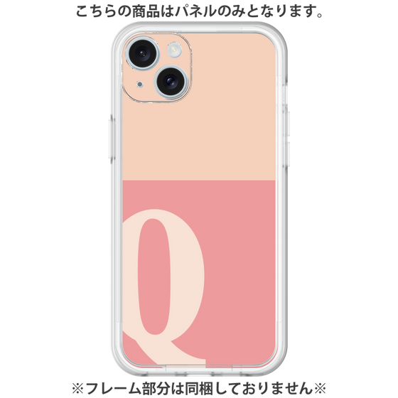 プレミアムパネル［ オリジナル - initial two tone - Q pink ］