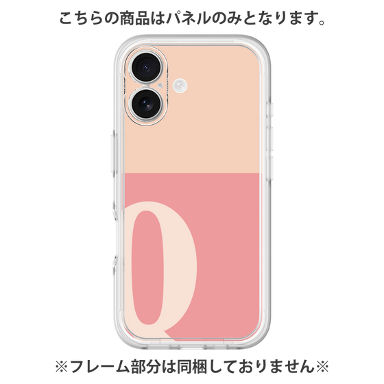 プレミアムパネル［ オリジナル - initial two tone - Q pink ］