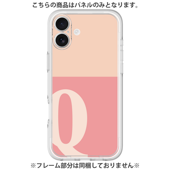 プレミアムパネル［ オリジナル - initial two tone - Q pink ］