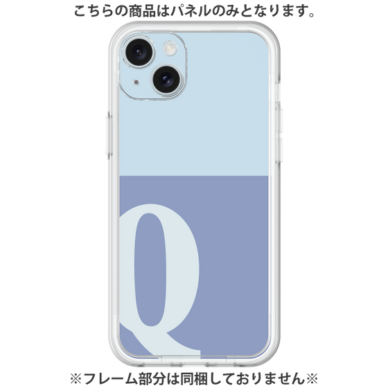 プレミアムパネル［ オリジナル - initial two tone - Q blue ］