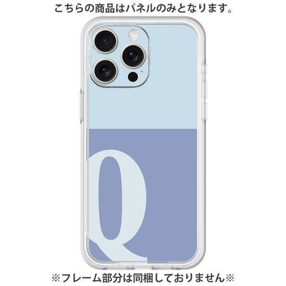 プレミアムパネル［ オリジナル - initial two tone - Q blue ］