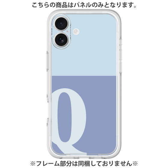 プレミアムパネル［ オリジナル - initial two tone - Q blue ］