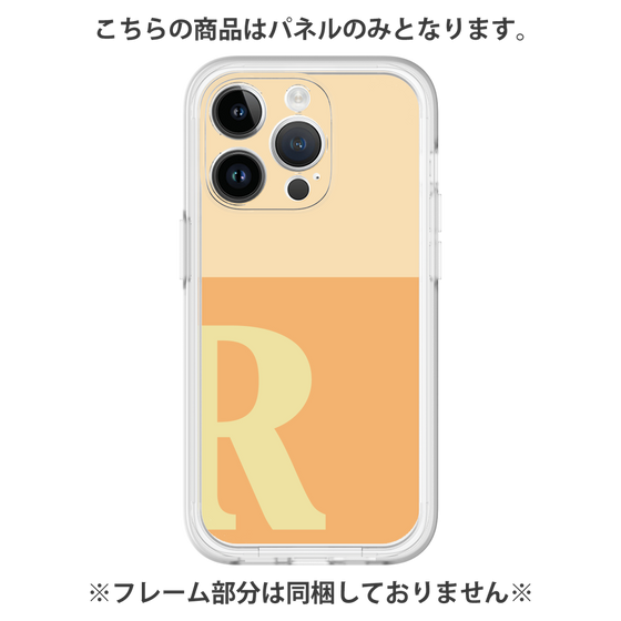 プレミアムパネル［ オリジナル - initial two tone - R orange ］