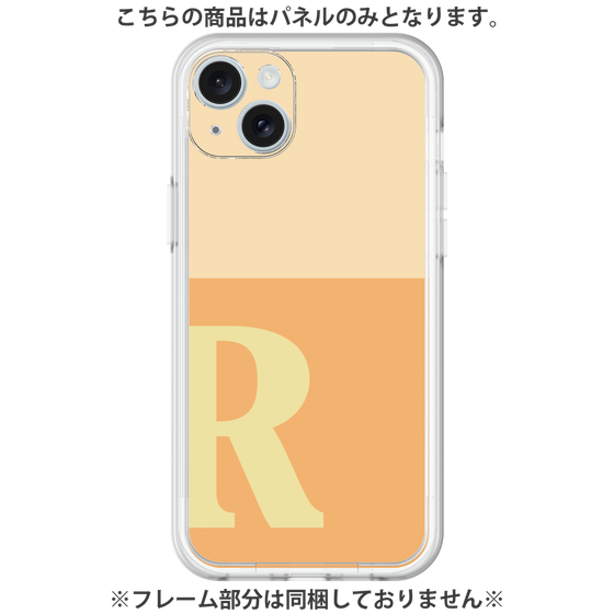 プレミアムパネル［ オリジナル - initial two tone - R orange ］