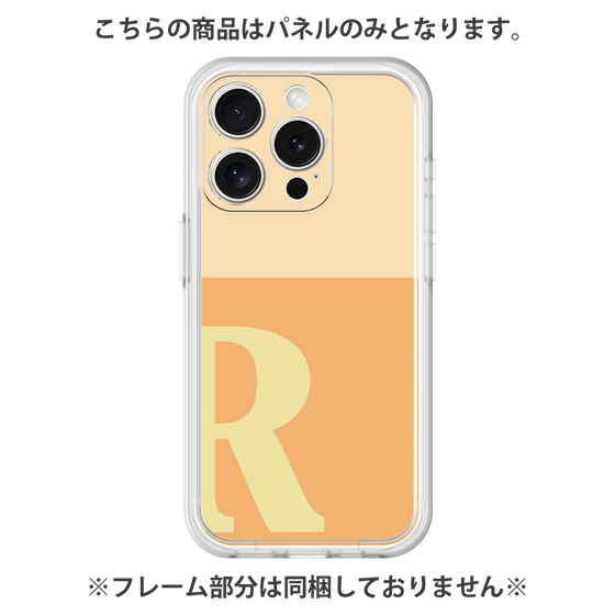 プレミアムパネル［ オリジナル - initial two tone - R orange ］