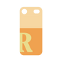プレミアムパネル［ オリジナル - initial two tone - R orange ］