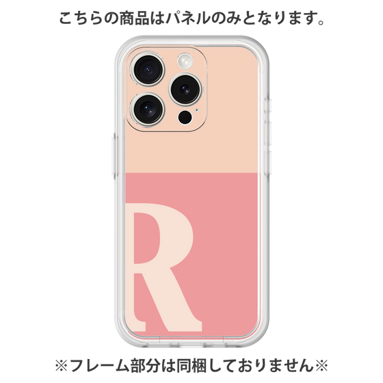 プレミアムパネル［ オリジナル - initial two tone - R pink ］