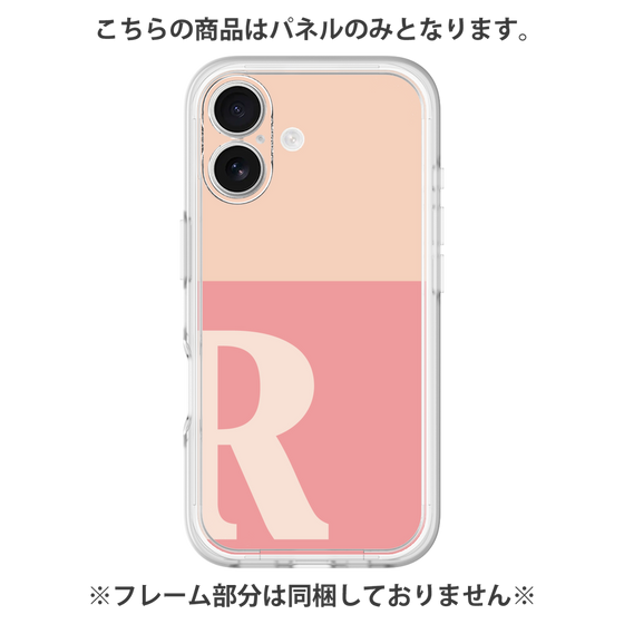プレミアムパネル［ オリジナル - initial two tone - R pink ］