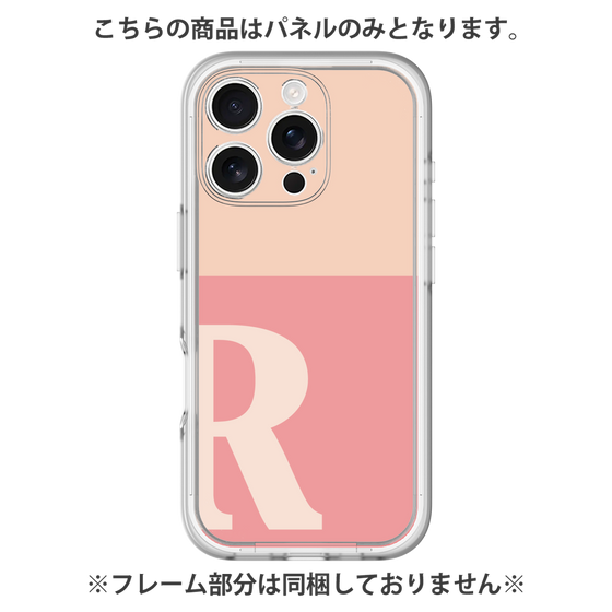 プレミアムパネル［ オリジナル - initial two tone - R pink ］