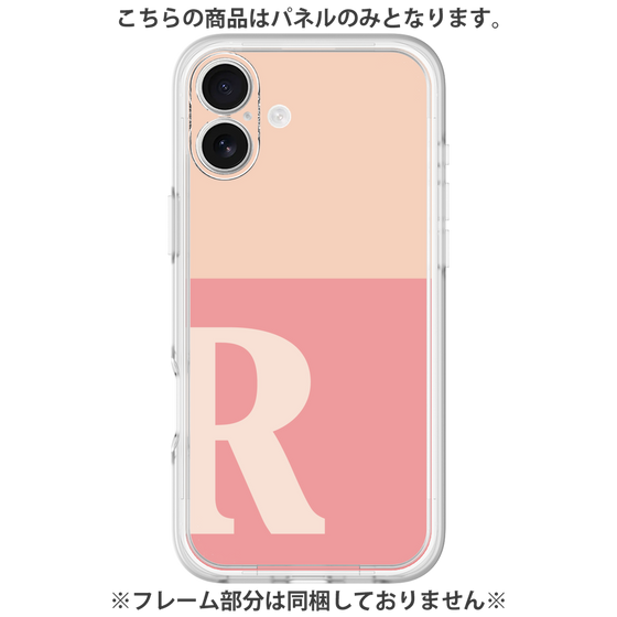 プレミアムパネル［ オリジナル - initial two tone - R pink ］