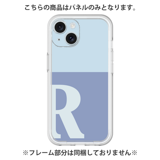 プレミアムパネル［ オリジナル - initial two tone - R blue ］