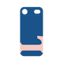 プレミアムパネル［ オリジナル - initial color - L navy ］