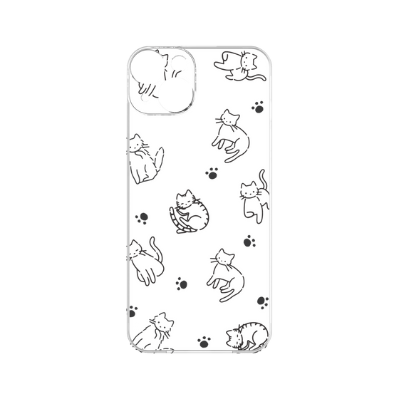 プレミアムパネル［ オリジナル - CASEPLAYネコ総柄 - black ］