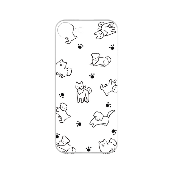 プレミアムパネル［ オリジナル - CASEPLAYイヌ総柄 - black ］