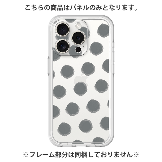 プレミアムパネル［ オリジナル - 推し色水玉 - ブラック ］