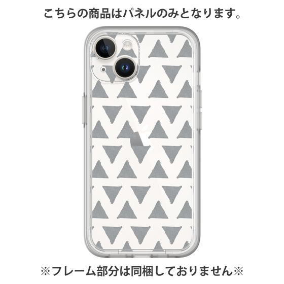 プレミアムパネル［ オリジナル - 推し色三角 - ブラック ］
