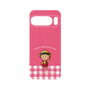 プレミアムパネル［ ちびまる子ちゃん - ピンクチェック ］