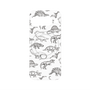 プレミアムパネル with Pixelsnap［ Dinosaurs No.2 - White ］