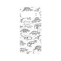 プレミアムパネル with Pixelsnap［ Dinosaurs No.2 - White ］