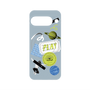 プレミアムパネル with Pixelsnap［ Playful sticker - Dusty Blue ］
