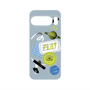 プレミアムパネル with Pixelsnap［ Playful sticker - Dusty Blue ］