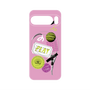 プレミアムパネル with Pixelsnap［ Playful sticker - Dusty Pink ］
