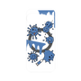 プレミアムパネル with Pixelsnap［ PAINTING SMILE Blue ］