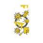 プレミアムパネル with Pixelsnap［ PAINTING SMILE Yellow ］