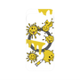 プレミアムパネル with Pixelsnap［ PAINTING SMILE Yellow ］
