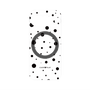 プレミアムパネル with Pixelsnap［ Dippin dots Black - ディッピンドッツ ブラック ］
