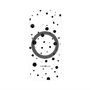 プレミアムパネル with Pixelsnap［ Dippin dots Black - ディッピンドッツ ブラック ］