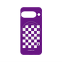 プレミアムパネル with Pixelsnap［ Racing checkered flag Purple - レーシングチェッカーフラッグ パープル ］
