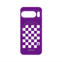 プレミアムパネル with Pixelsnap［ Racing checkered flag Purple - レーシングチェッカーフラッグ パープル ］