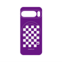 プレミアムパネル with Pixelsnap［ Racing checkered flag Purple - レーシングチェッカーフラッグ パープル ］