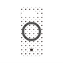 プレミアムパネル with Pixelsnap［ CASEPLAY Crown dots Black - ケースプレイ・クラウン・ドッツ ブラック ］