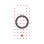 プレミアムパネル with Pixelsnap［ CASEPLAY Crown dots Red - ケースプレイ・クラウン・ドッツ レッド ］