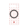 プレミアムパネル with Pixelsnap［ CASEPLAY Crown dots Red - ケースプレイ・クラウン・ドッツ レッド ］