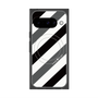 プレミアムパネル with Pixelsnap［ Big Stripe - Black × Gray ］