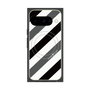 プレミアムパネル with Pixelsnap［ Big Stripe - Black × Gray ］