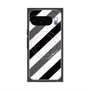 プレミアムパネル with Pixelsnap［ Big Stripe - Black × Gray ］