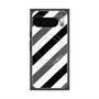 プレミアムパネル with Pixelsnap［ Big Stripe - Black × Gray ］