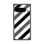プレミアムパネル with Pixelsnap［ Big Stripe - Black × Gray ］