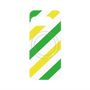 プレミアムパネル with Pixelsnap［ Big Stripe - Green × Yellow ］