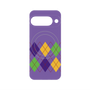 プレミアムパネル with Pixelsnap［ Nordic Argyle - Purple ］