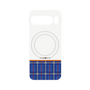 プレミアムパネル with Pixelsnap［ CASEPLAY Tartan Check - Blue ］