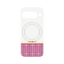 プレミアムパネル with Pixelsnap［ CASEPLAY Tartan Check - Pink ］