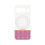 プレミアムパネル with Pixelsnap［ CASEPLAY Tartan Check - Pink ］
