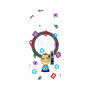 プレミアムパネル with Pixelsnap［ 笑点 - 三遊亭 小遊三 - 白 ］