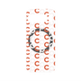 プレミアムパネル with Pixelsnap［ オリジナル - CASEPLAYイニシャル総柄 - オレンジ ］